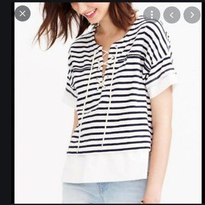 J Crew Striped sailor top